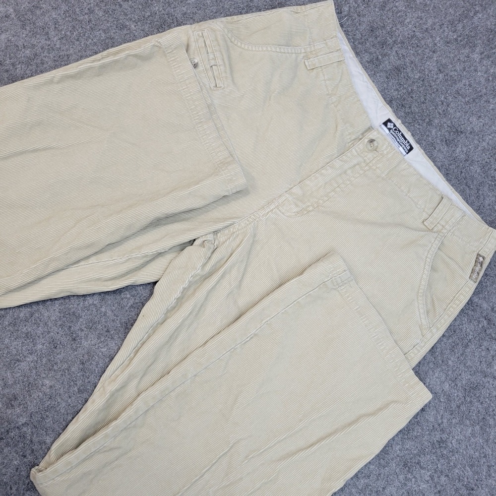 Columbia Pants Womens‎ 10 Tan Corduroy  Streetwear Straight Leg Preppy 90s City